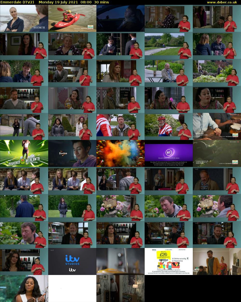 Emmerdale (ITV2) Monday 19 July 2021 08:00 - 08:30