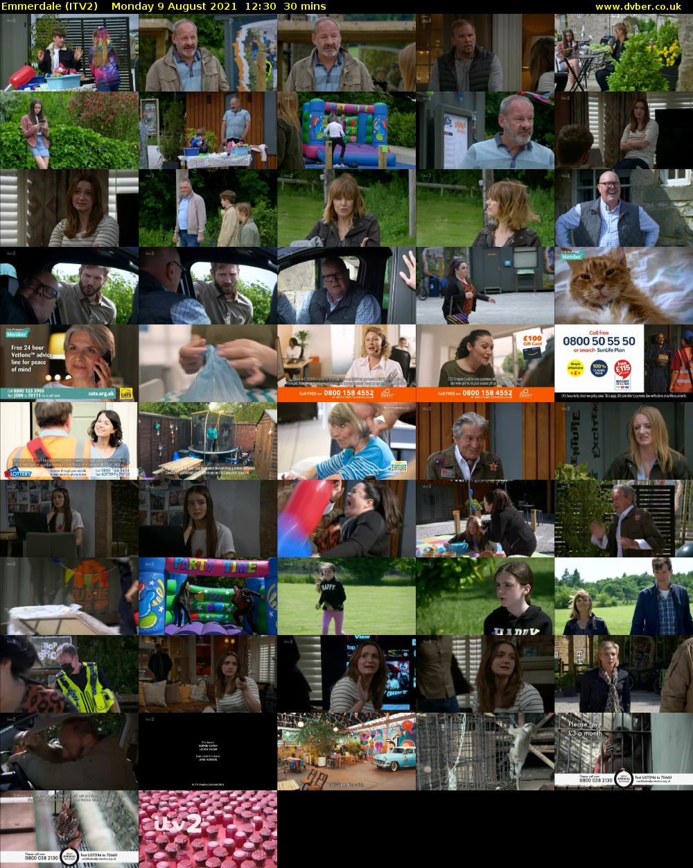 Emmerdale (ITV2) Monday 9 August 2021 12:30 - 13:00