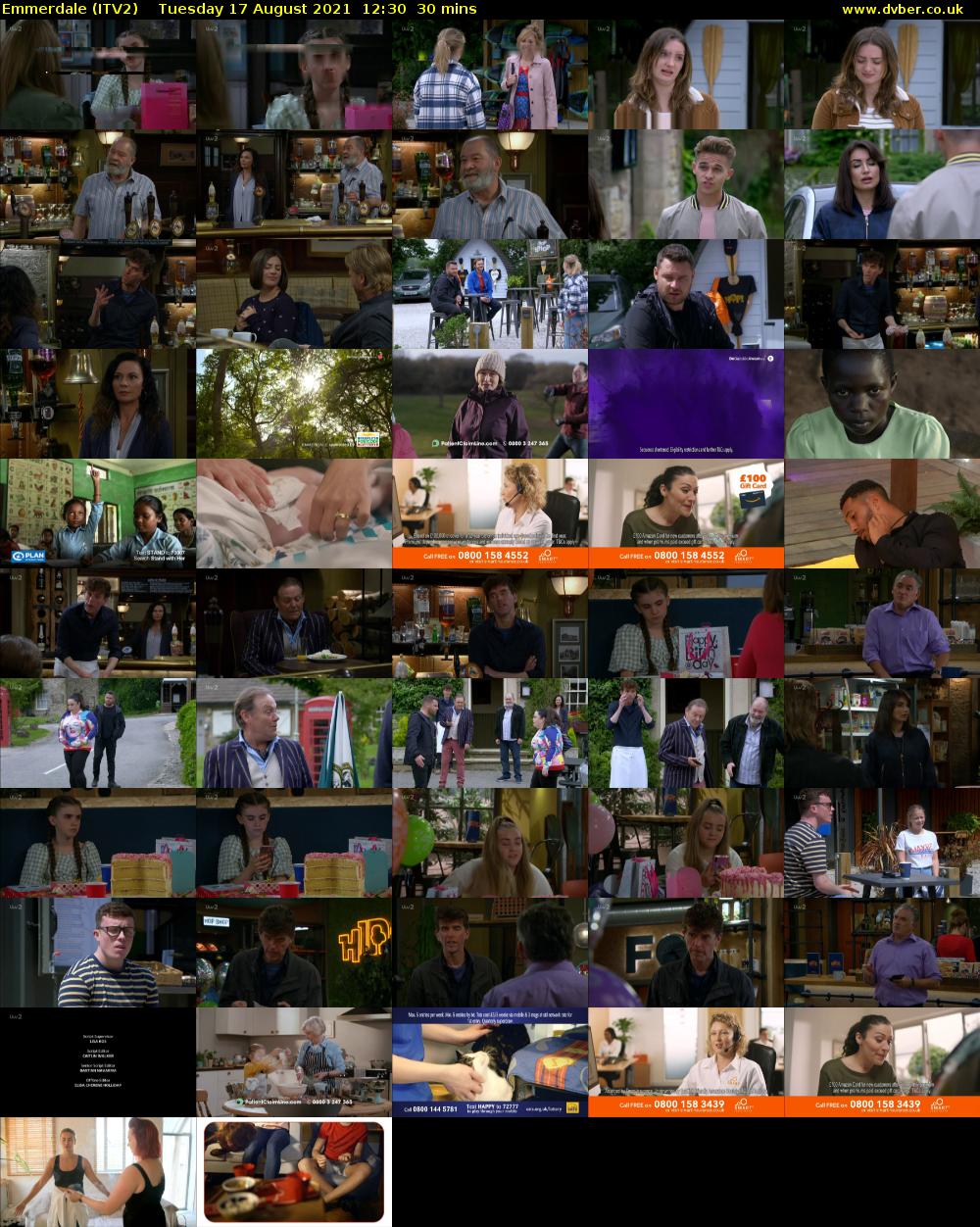 Emmerdale (ITV2) Tuesday 17 August 2021 12:30 - 13:00