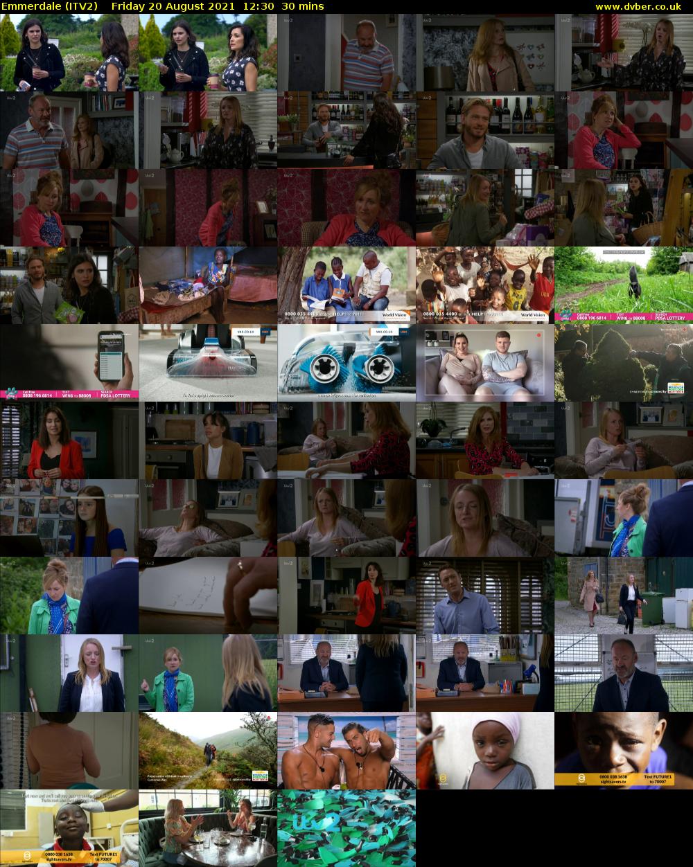 Emmerdale (ITV2) Friday 20 August 2021 12:30 - 13:00