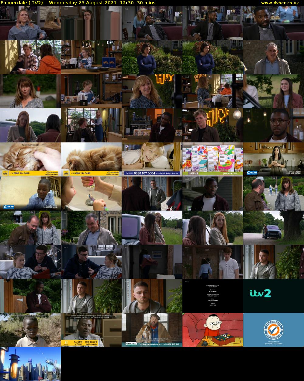 Emmerdale (ITV2) Wednesday 25 August 2021 12:30 - 13:00