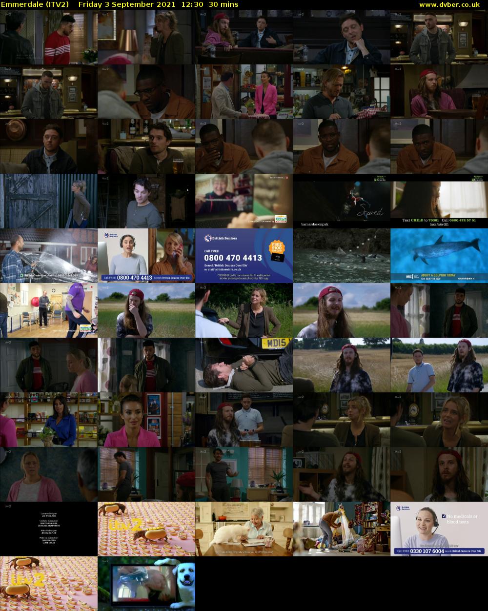 Emmerdale (ITV2) Friday 3 September 2021 12:30 - 13:00