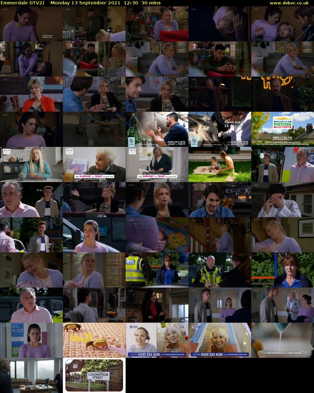 Emmerdale (ITV2) Monday 13 September 2021 12:30 - 13:00