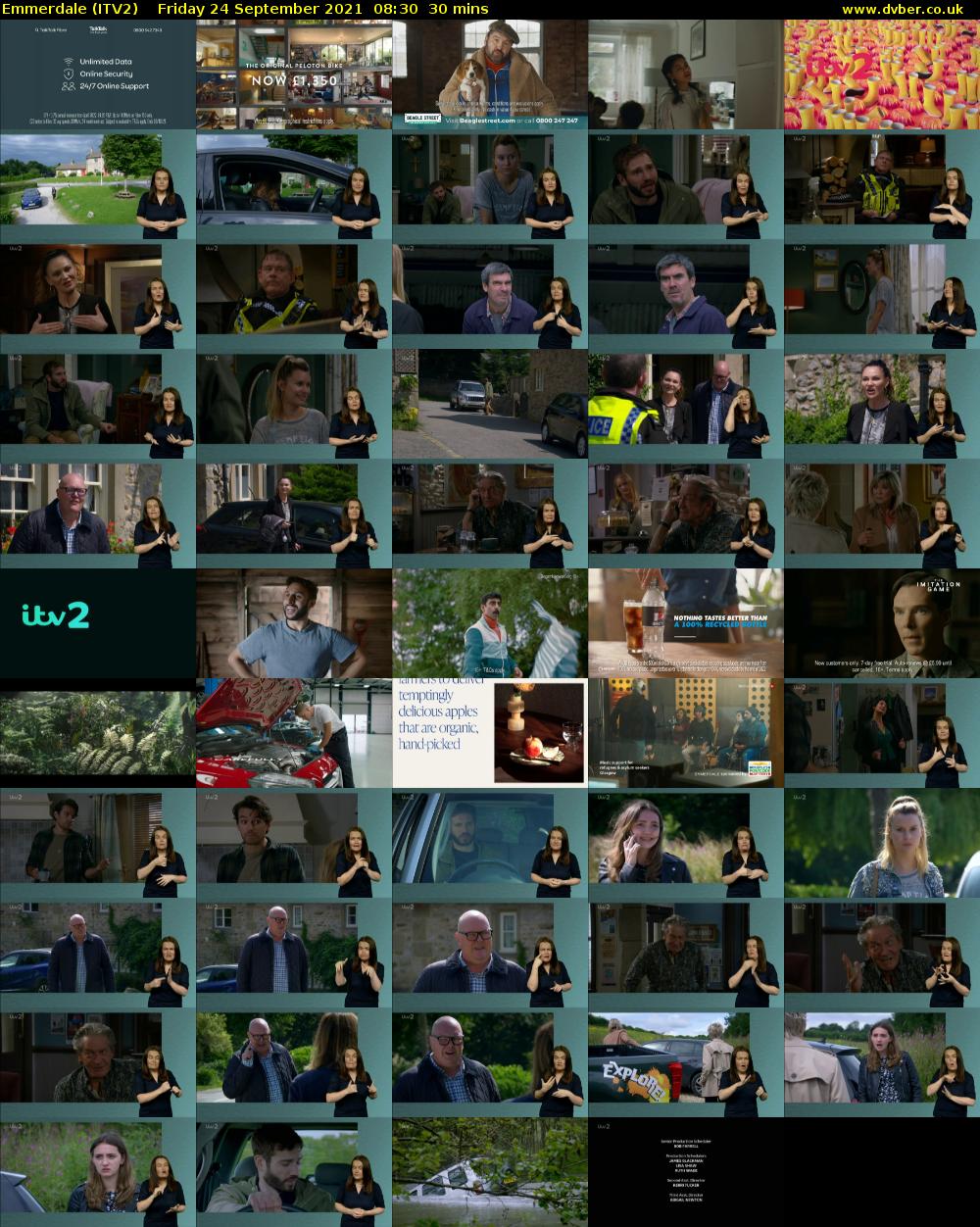 Emmerdale (ITV2) Friday 24 September 2021 08:30 - 09:00