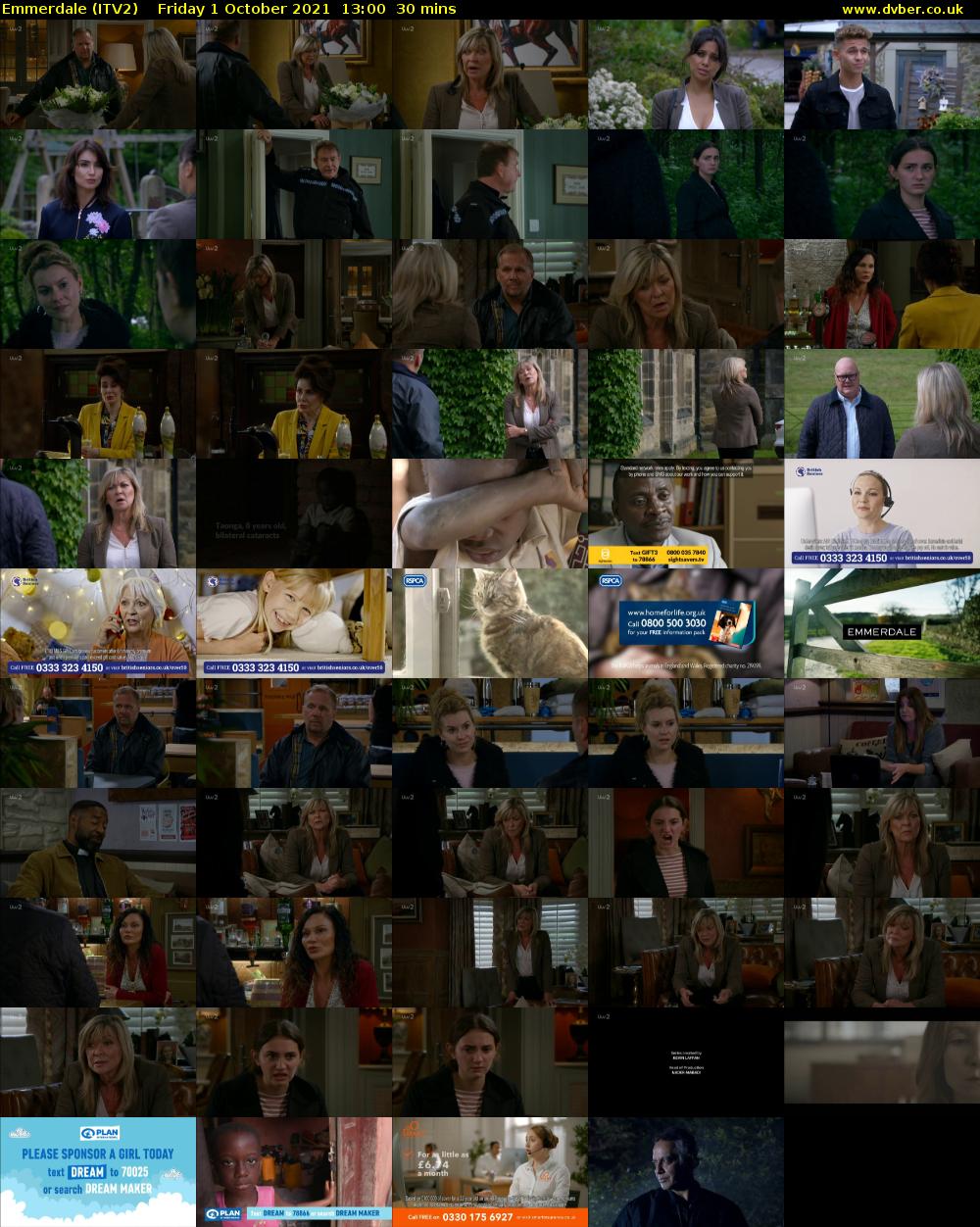 Emmerdale (ITV2) Friday 1 October 2021 13:00 - 13:30