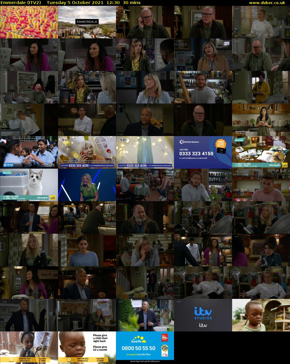 Emmerdale (ITV2) Tuesday 5 October 2021 12:30 - 13:00