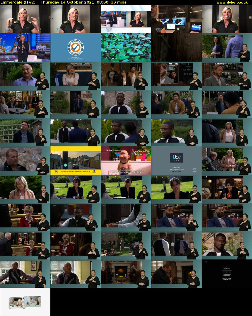 Emmerdale (ITV2) Thursday 14 October 2021 08:00 - 08:30