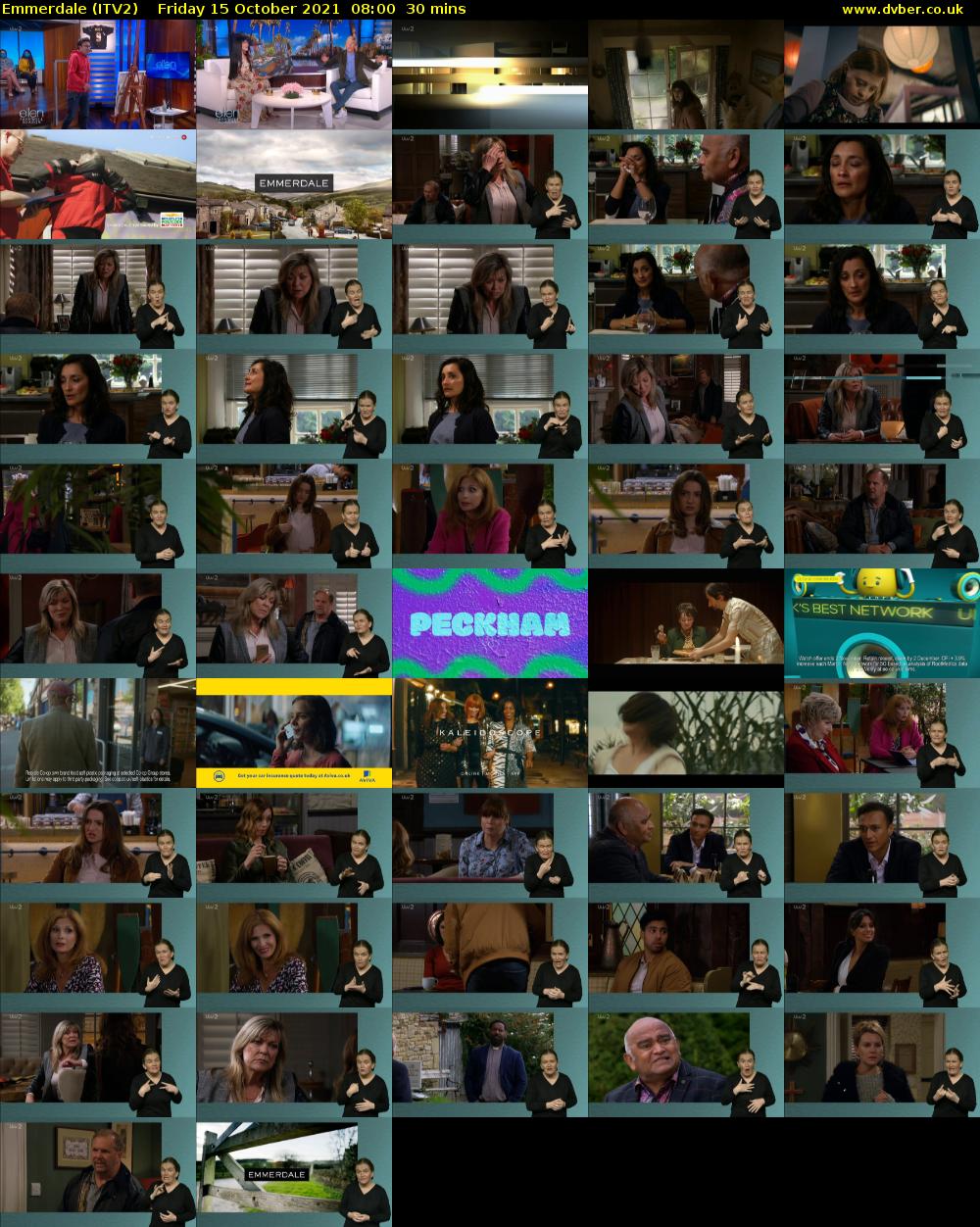 Emmerdale (ITV2) Friday 15 October 2021 08:00 - 08:30