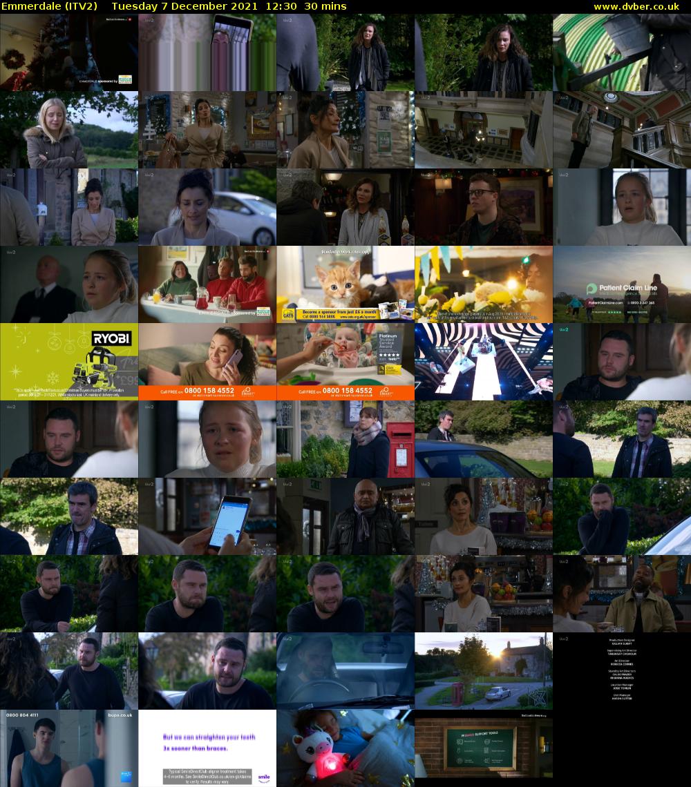 Emmerdale (ITV2) Tuesday 7 December 2021 12:30 - 13:00