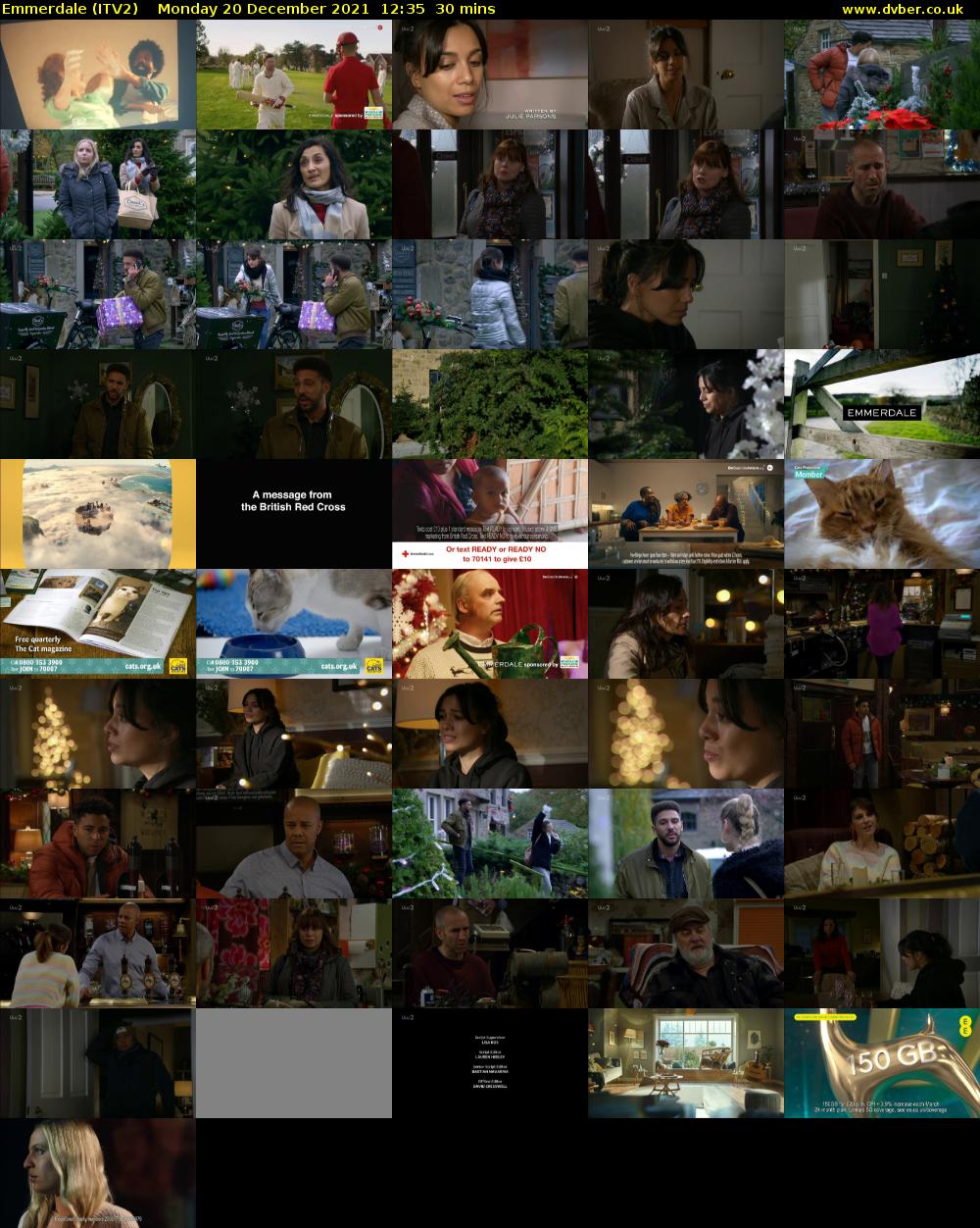 Emmerdale (ITV2) Monday 20 December 2021 12:35 - 13:05