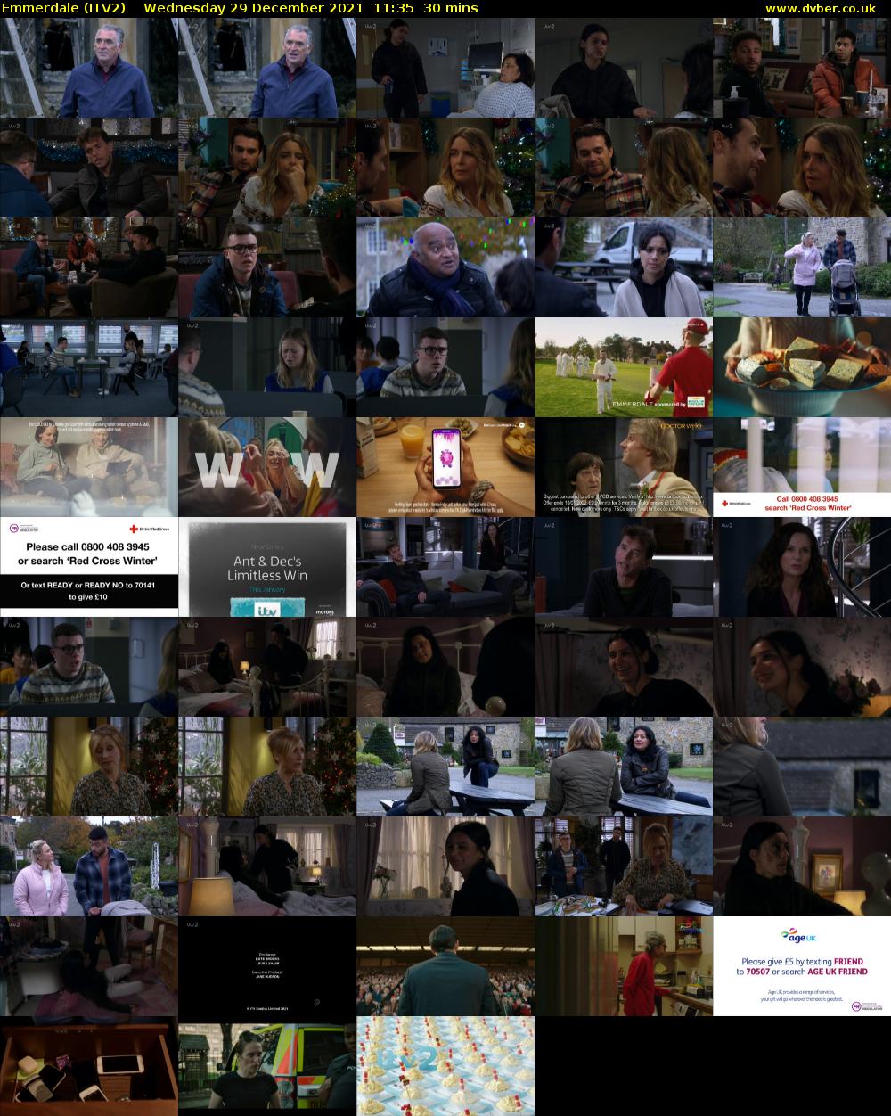 Emmerdale (ITV2) Wednesday 29 December 2021 11:35 - 12:05