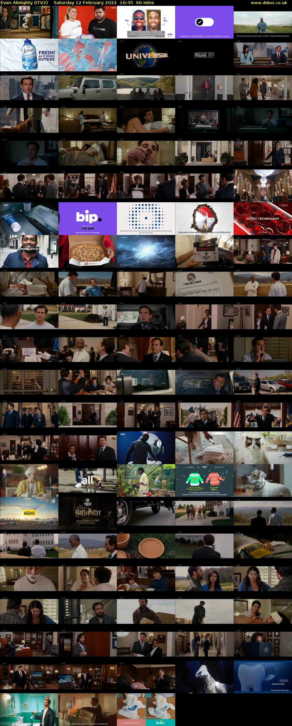 Evan Almighty (ITV2) Saturday 12 February 2022 16:45 - 17:45