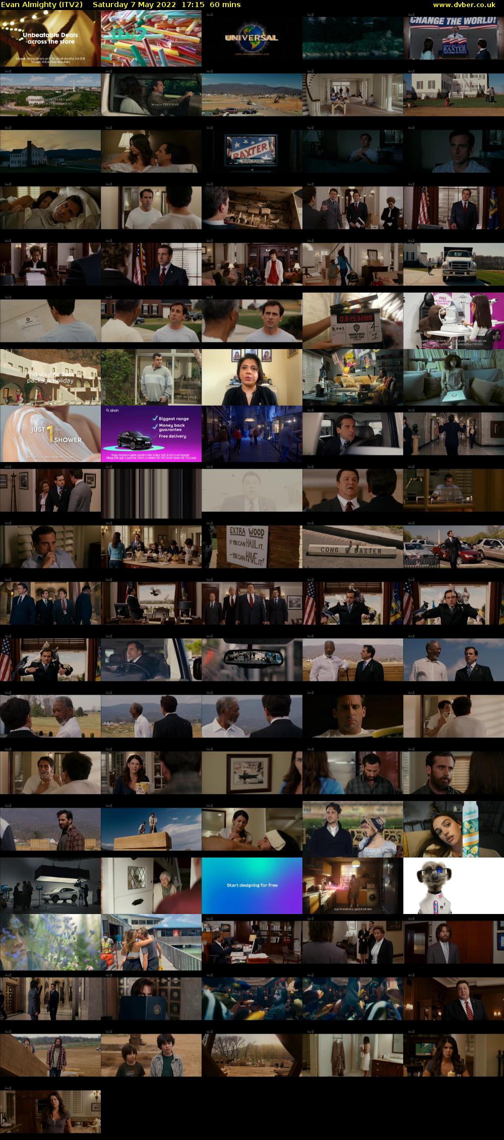 Evan Almighty (ITV2) Saturday 7 May 2022 17:15 - 18:15