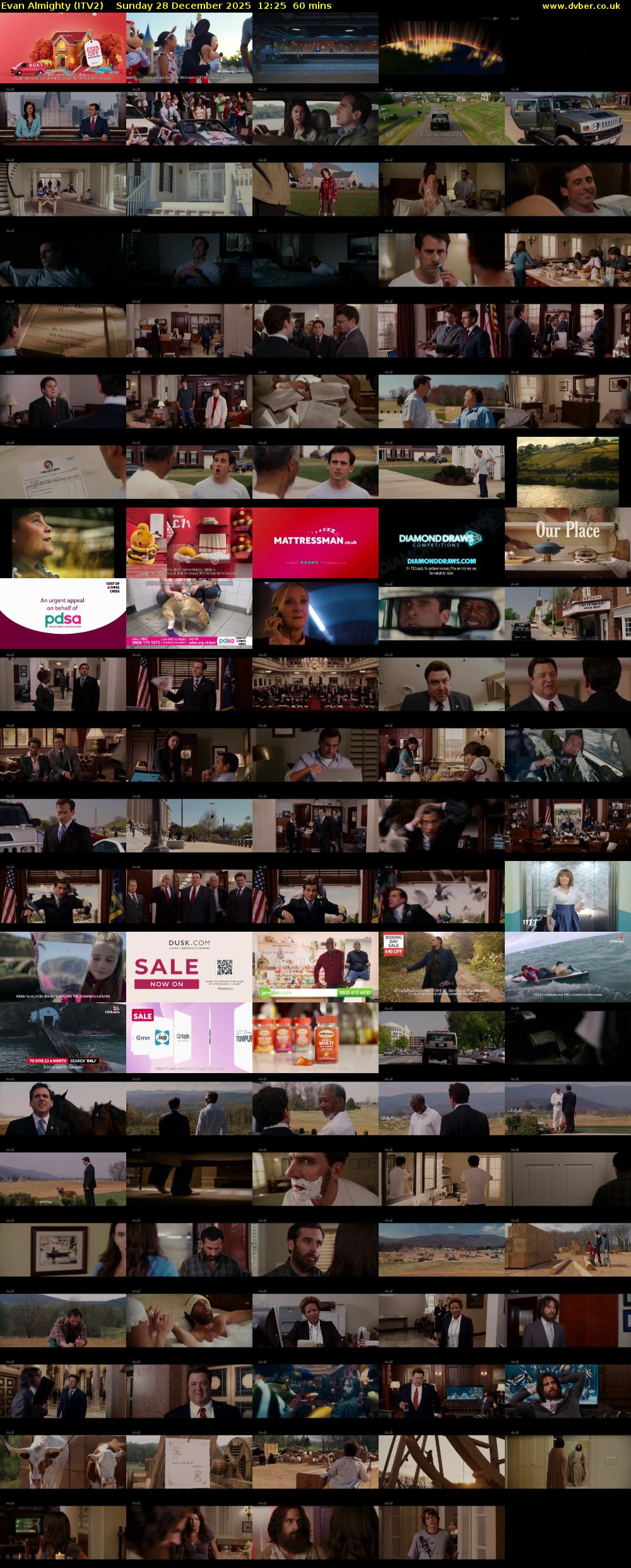 Evan Almighty (ITV2) Sunday 28 December 2025 12:25 - 13:25