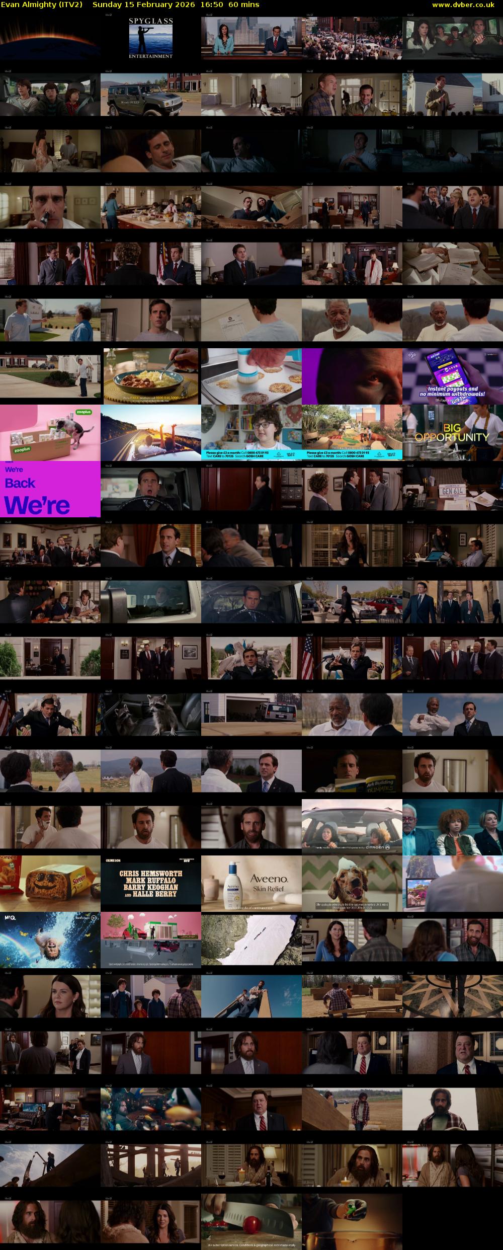 Evan Almighty (ITV2) Sunday 15 February 2026 16:50 - 17:50