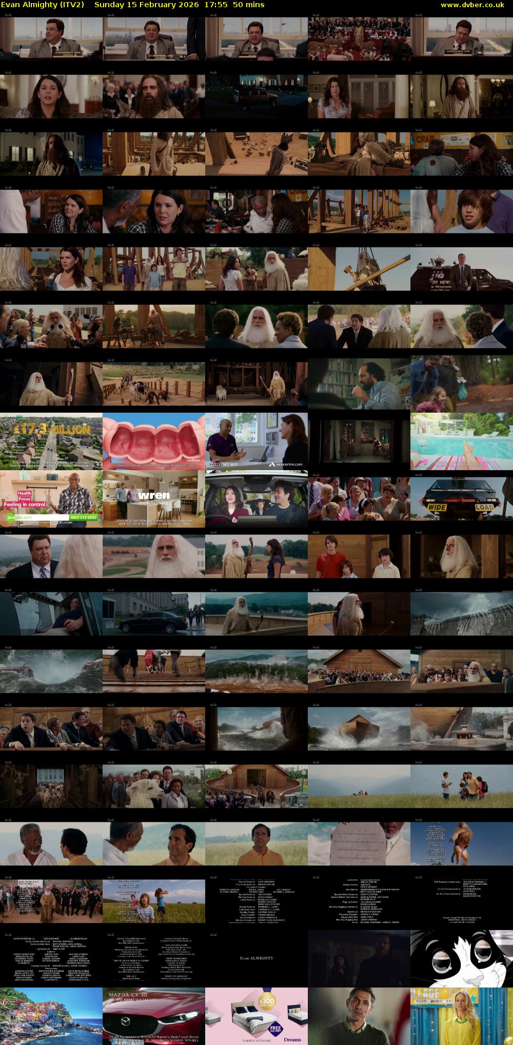 Evan Almighty (ITV2) Sunday 15 February 2026 17:55 - 18:45