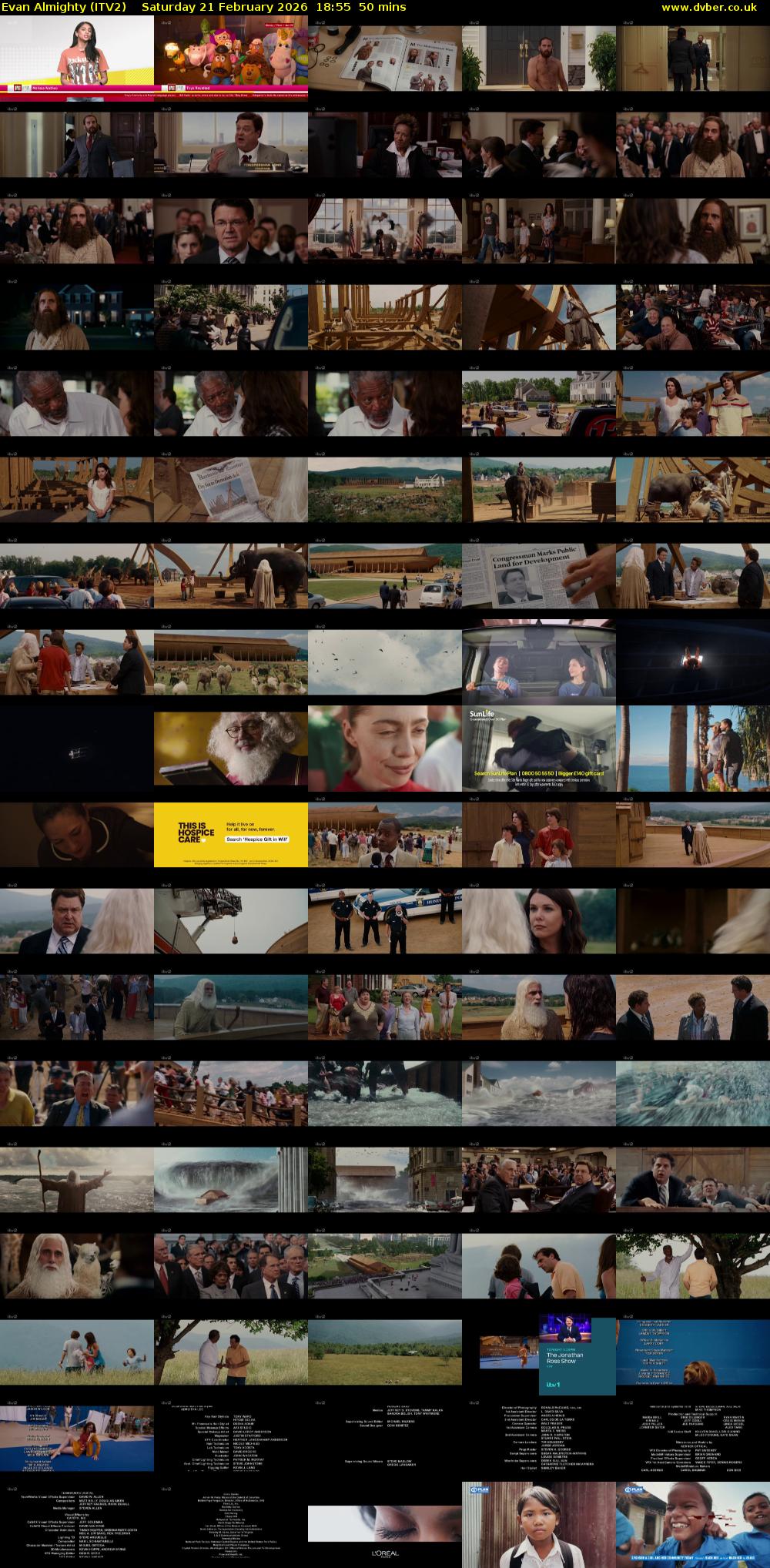 Evan Almighty (ITV2) Saturday 21 February 2026 18:55 - 19:45