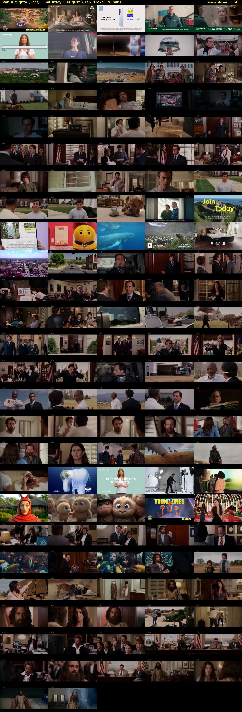 Evan Almighty (ITV2) Saturday 1 August 2026 16:25 - 17:35