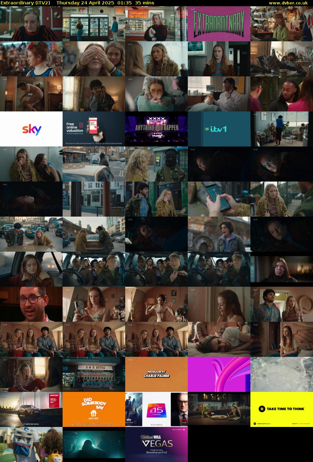 Extraordinary (ITV2) Thursday 24 April 2025 01:35 - 02:10