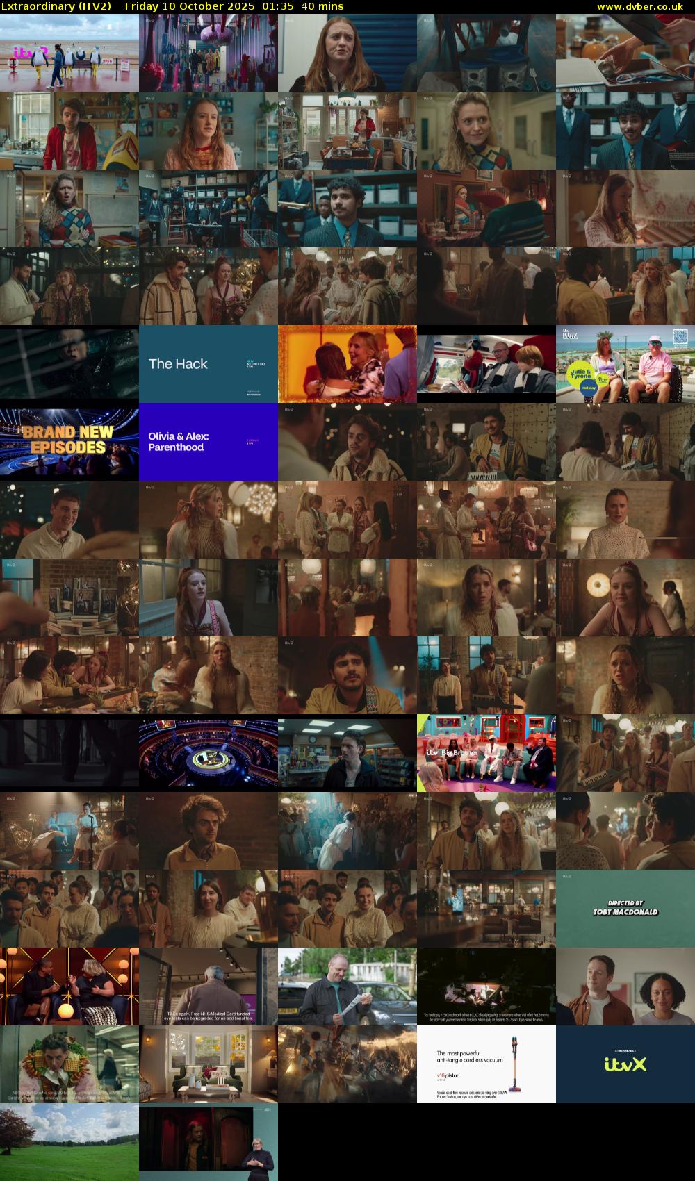 Extraordinary (ITV2) Friday 10 October 2025 01:35 - 02:15