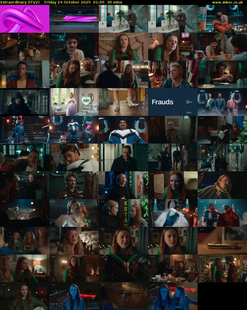 Extraordinary (ITV2) Friday 24 October 2025 01:05 - 01:35