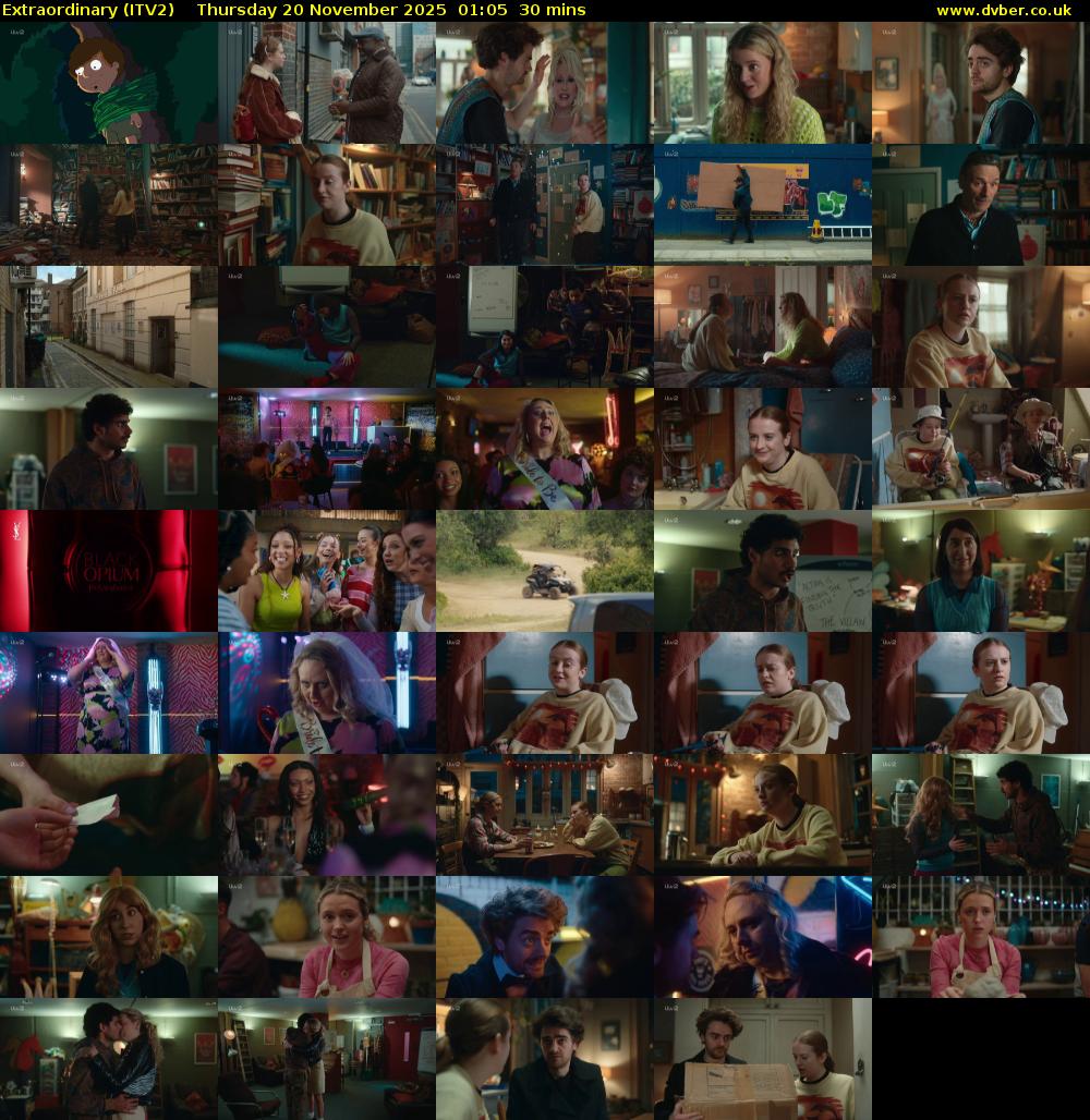 Extraordinary (ITV2) Thursday 20 November 2025 01:05 - 01:35