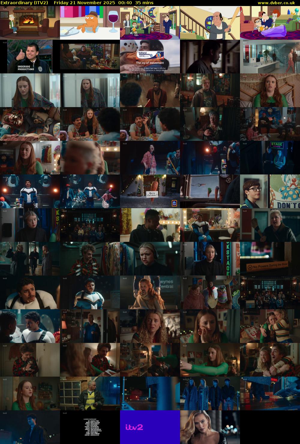 Extraordinary (ITV2) Friday 21 November 2025 00:40 - 01:15