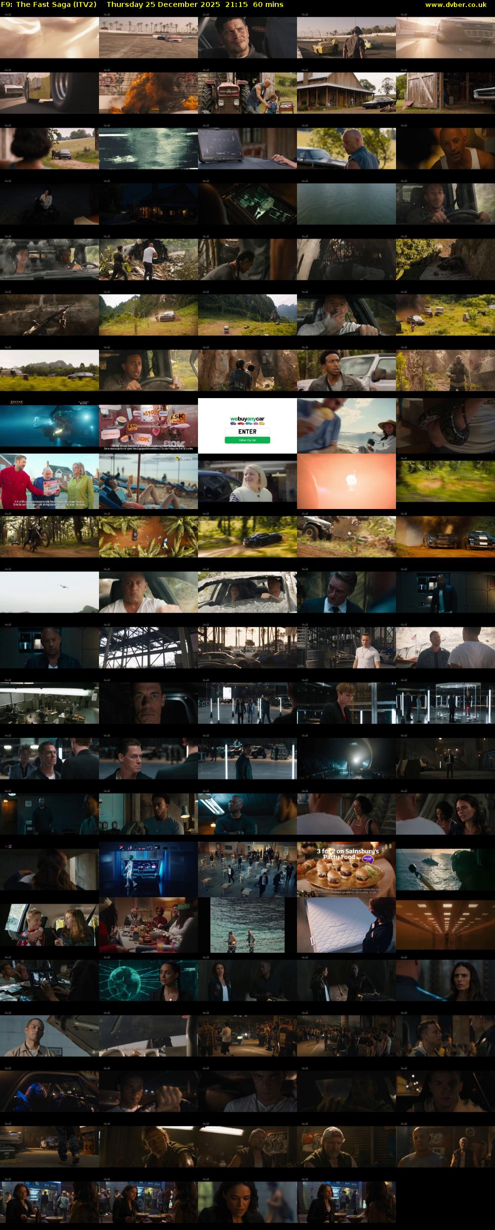 F9: The Fast Saga (ITV2) Thursday 25 December 2025 21:15 - 22:15