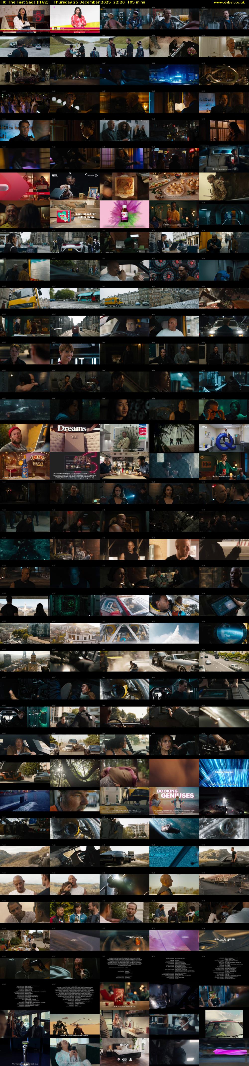 F9: The Fast Saga (ITV2) Thursday 25 December 2025 22:20 - 00:05
