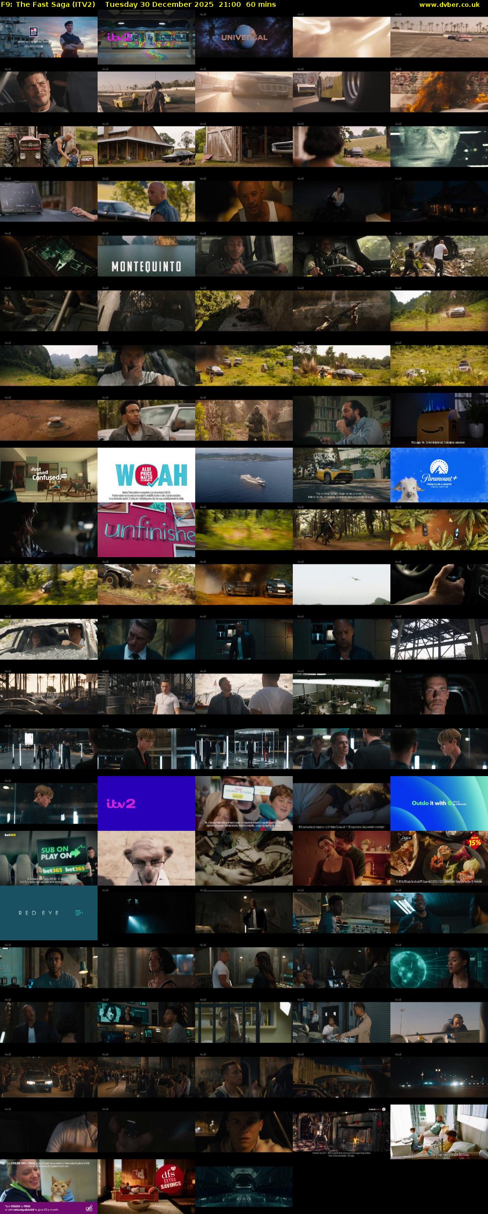 F9: The Fast Saga (ITV2) Tuesday 30 December 2025 21:00 - 22:00