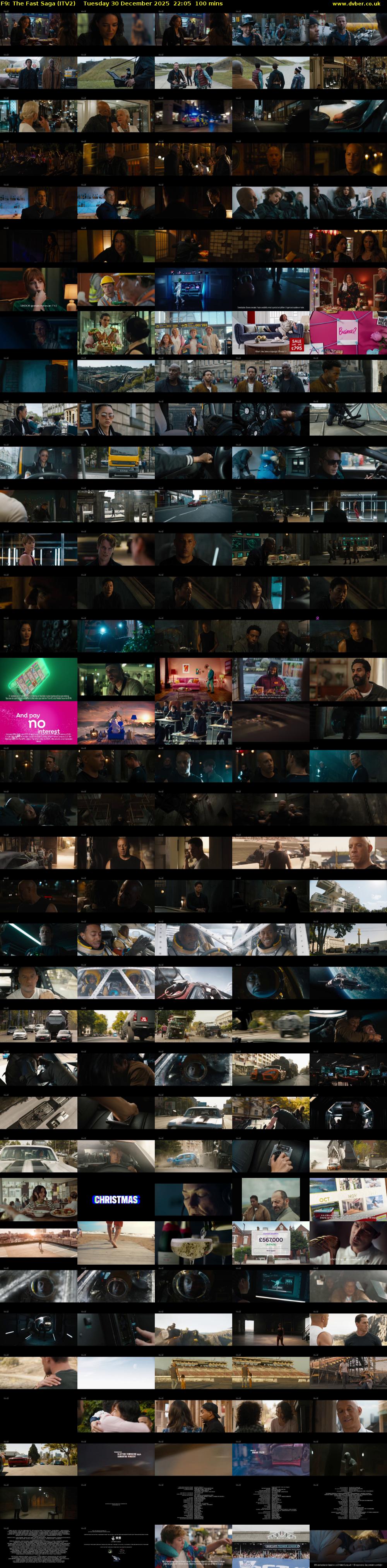 F9: The Fast Saga (ITV2) Tuesday 30 December 2025 22:05 - 23:45