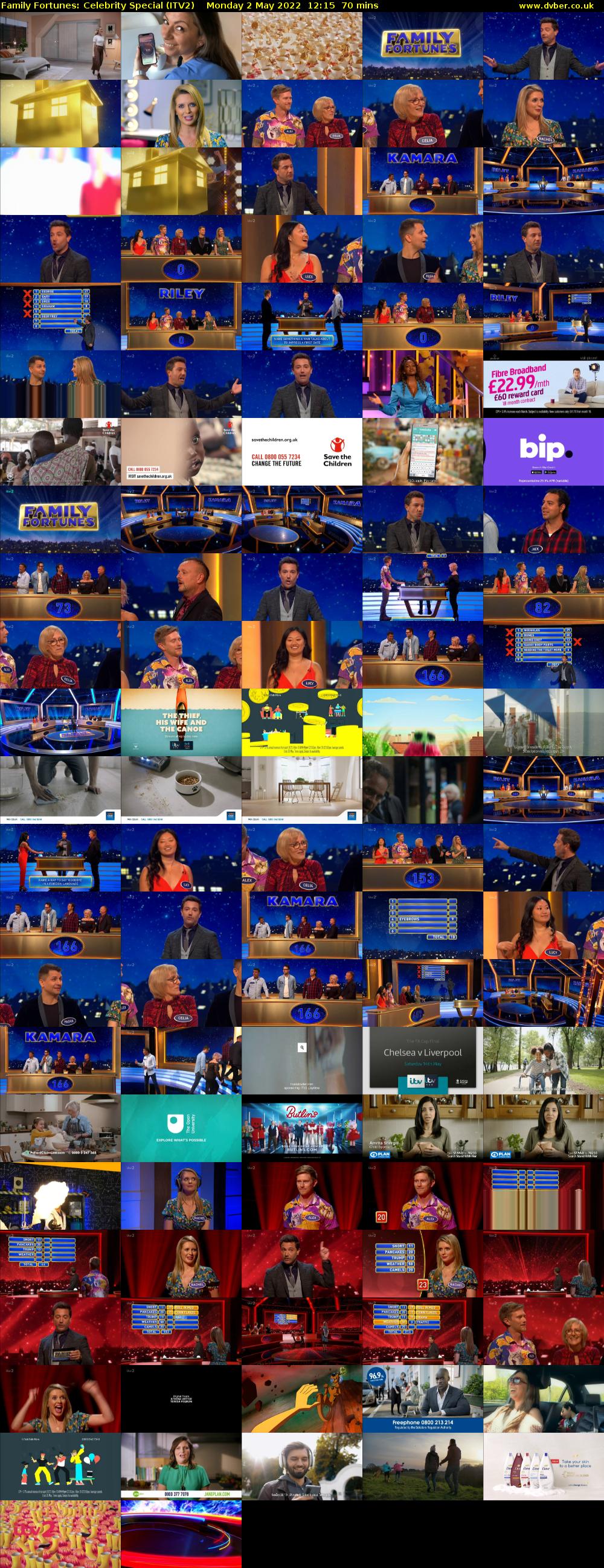 Family Fortunes: Celebrity Special (ITV2) Monday 2 May 2022 12:15 - 13:25
