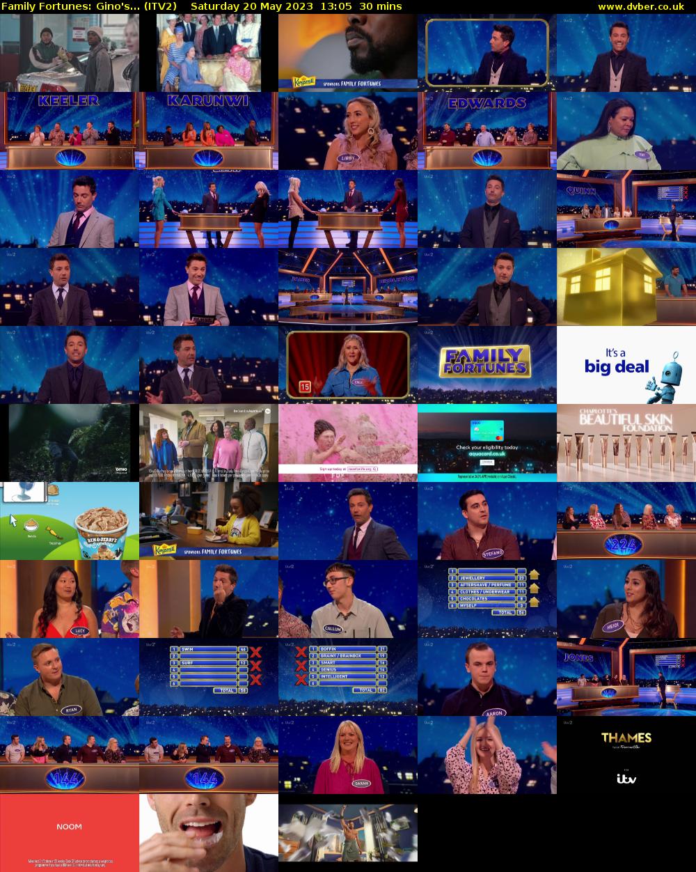 Family Fortunes: Gino's... (ITV2) Saturday 20 May 2023 13:05 - 13:35