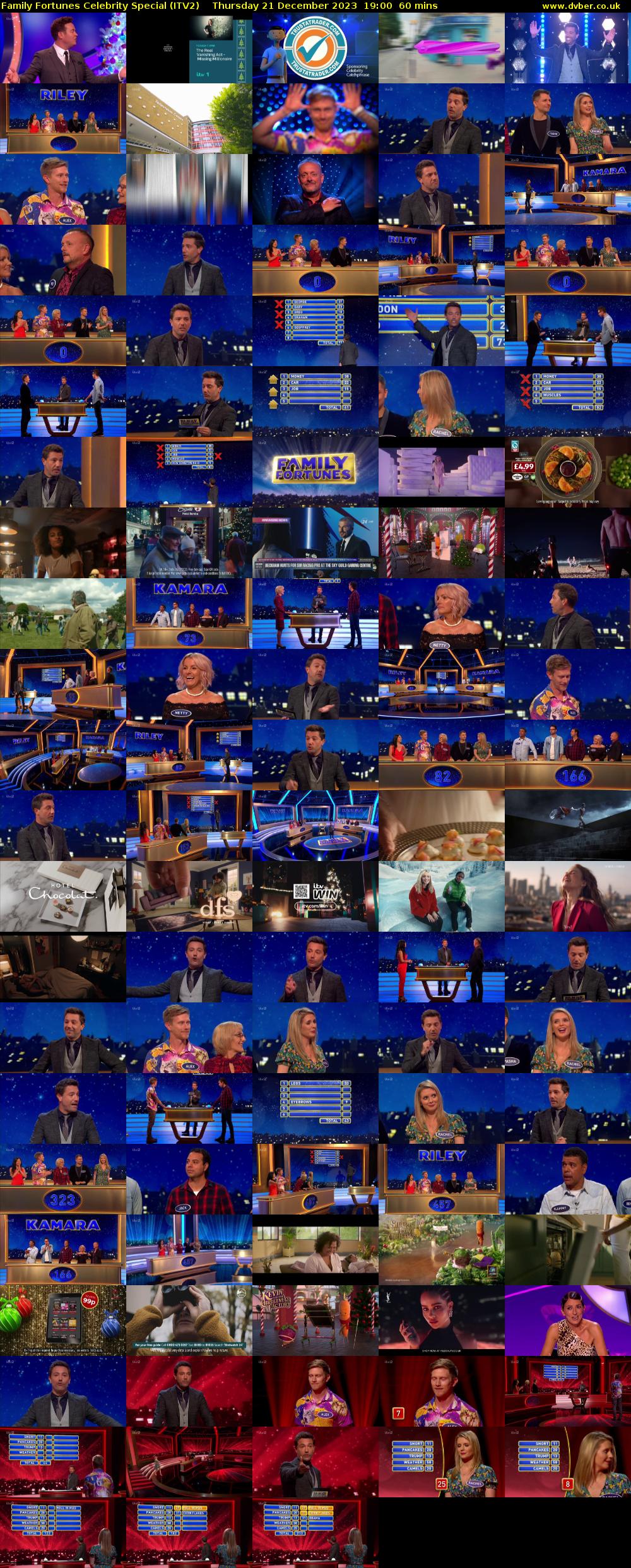 Family Fortunes Celebrity Special (ITV2) Thursday 21 December 2023 19:00 - 20:00