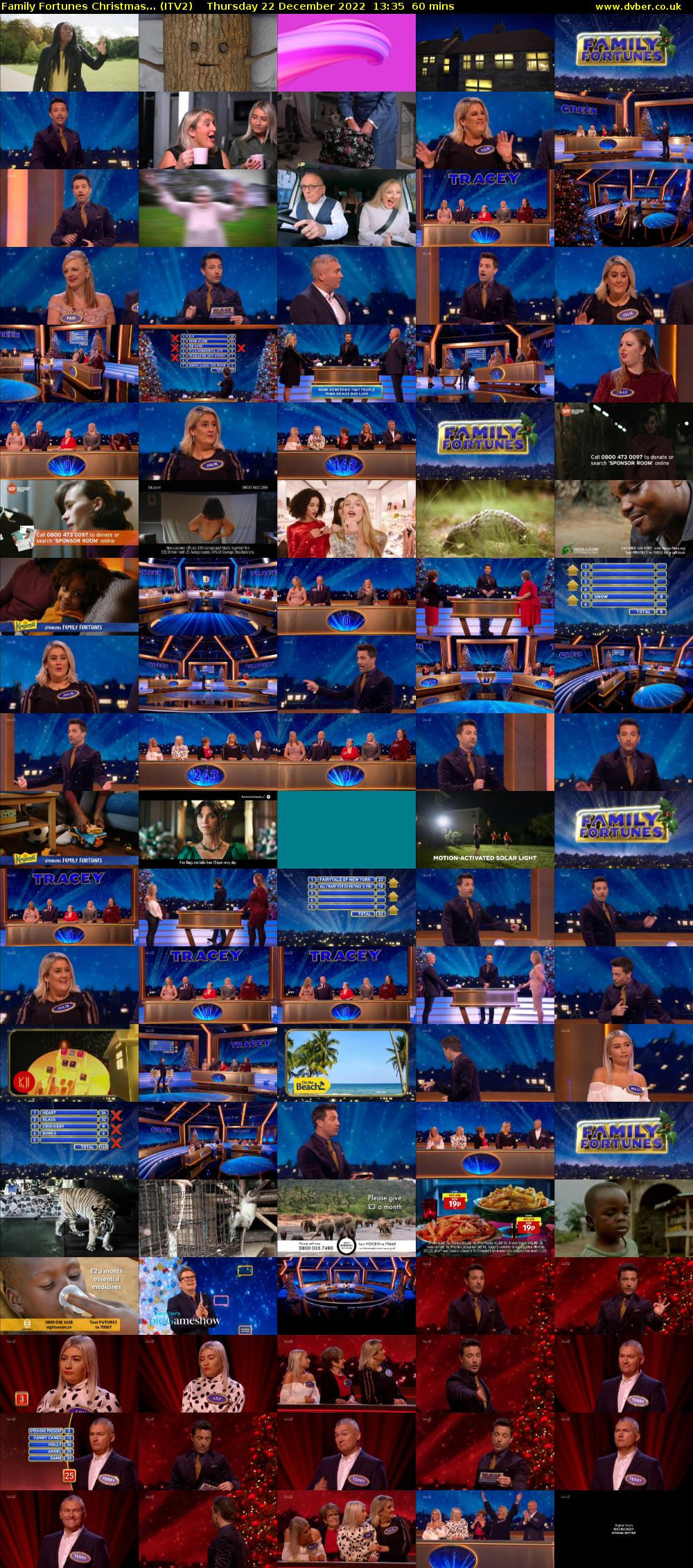 Family Fortunes Christmas... (ITV2) Thursday 22 December 2022 13:35 - 14:35