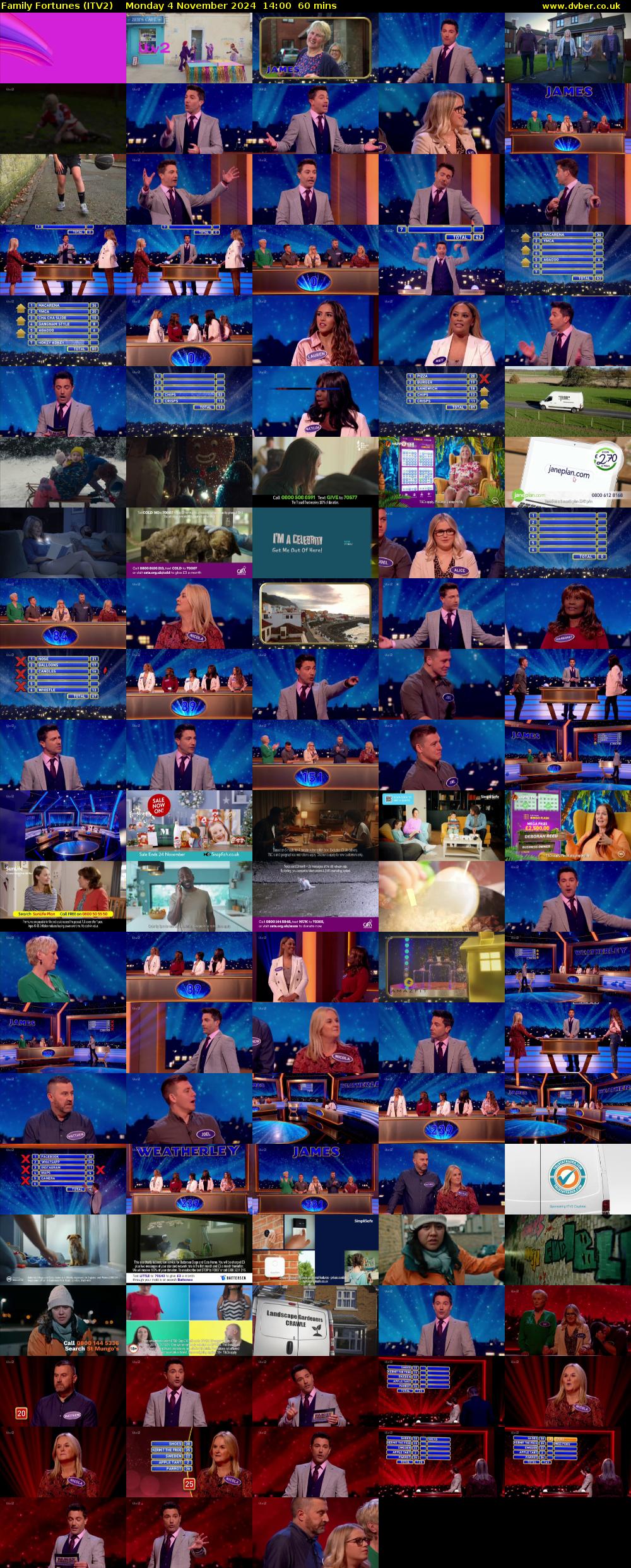 Family Fortunes (ITV2) Monday 4 November 2024 14:00 - 15:00