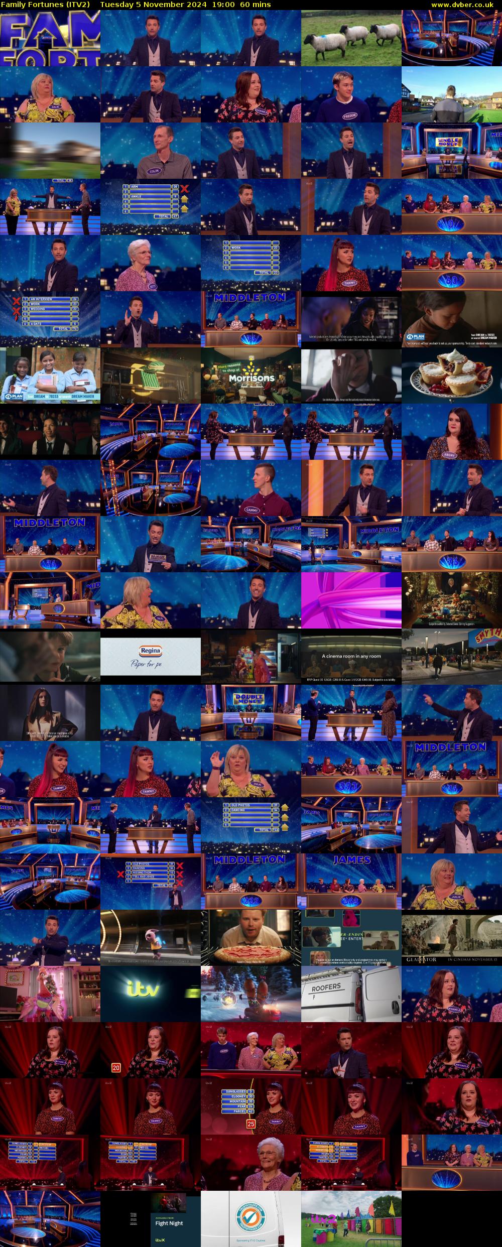 Family Fortunes (ITV2) Tuesday 5 November 2024 19:00 - 20:00