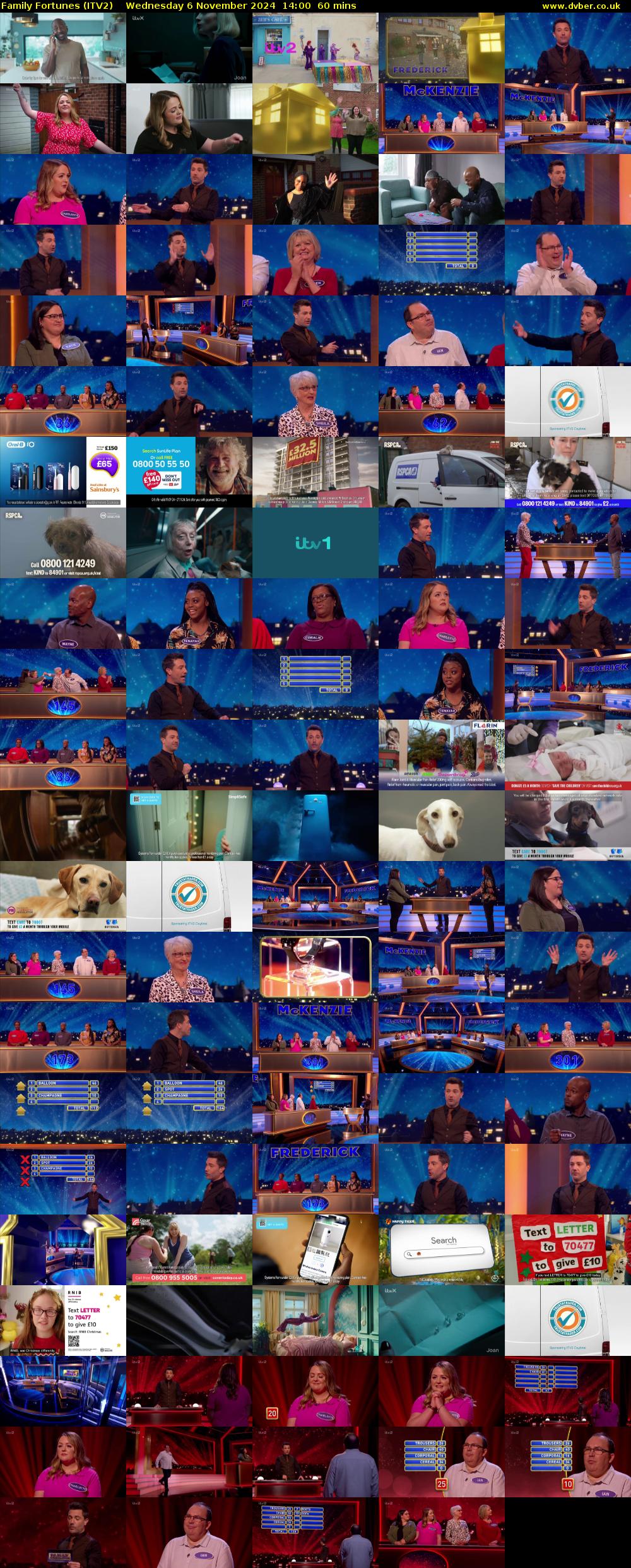 Family Fortunes (ITV2) Wednesday 6 November 2024 14:00 - 15:00