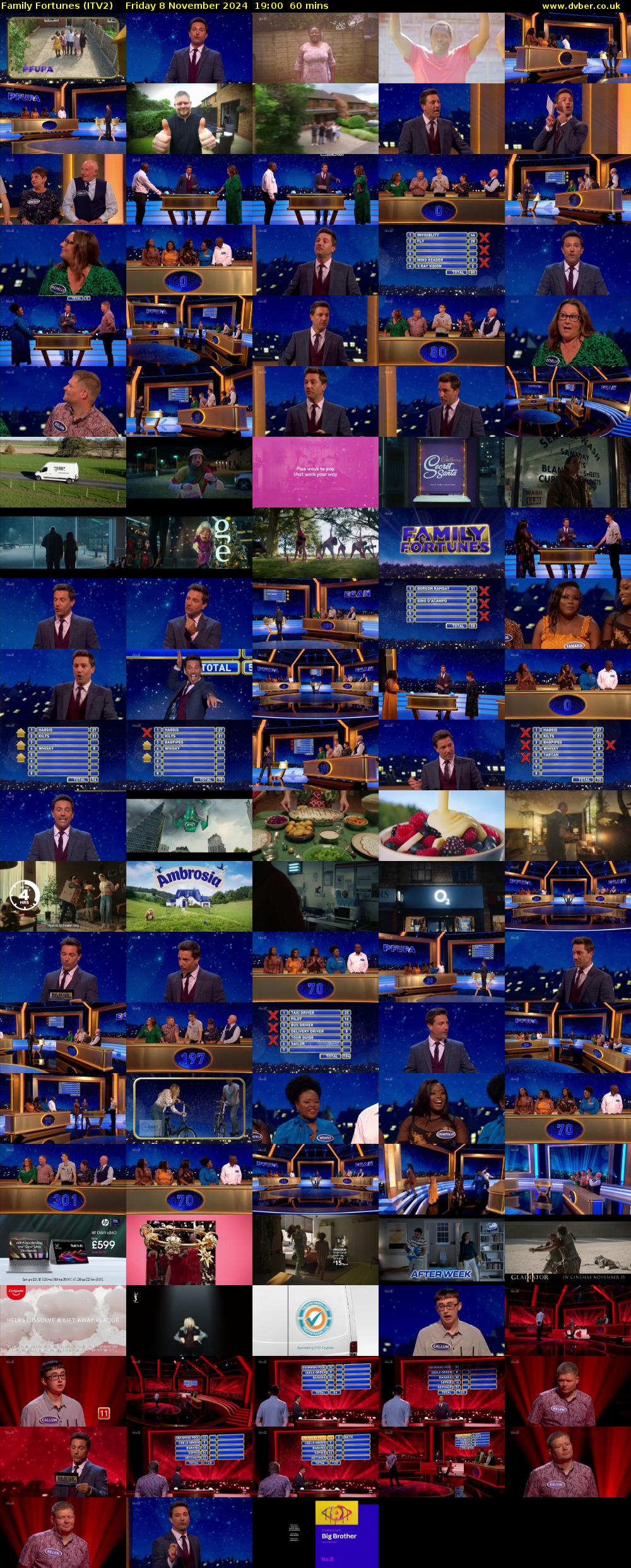 Family Fortunes (ITV2) Friday 8 November 2024 19:00 - 20:00