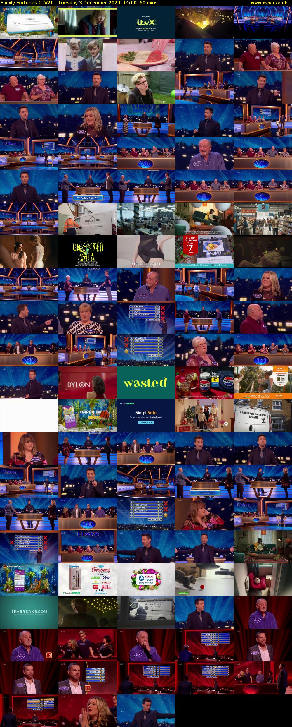 Family Fortunes (ITV2) Tuesday 3 December 2024 14:00 - 15:00