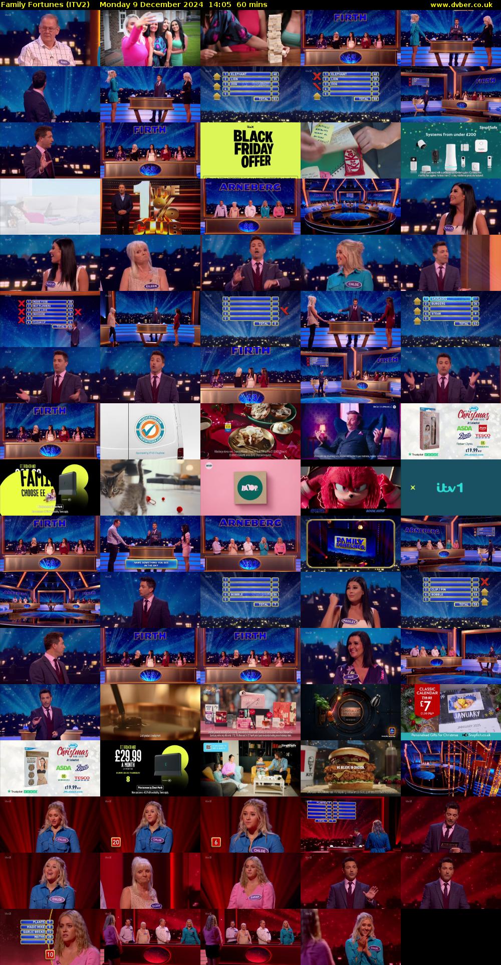 Family Fortunes (ITV2) Monday 9 December 2024 14:05 - 15:05