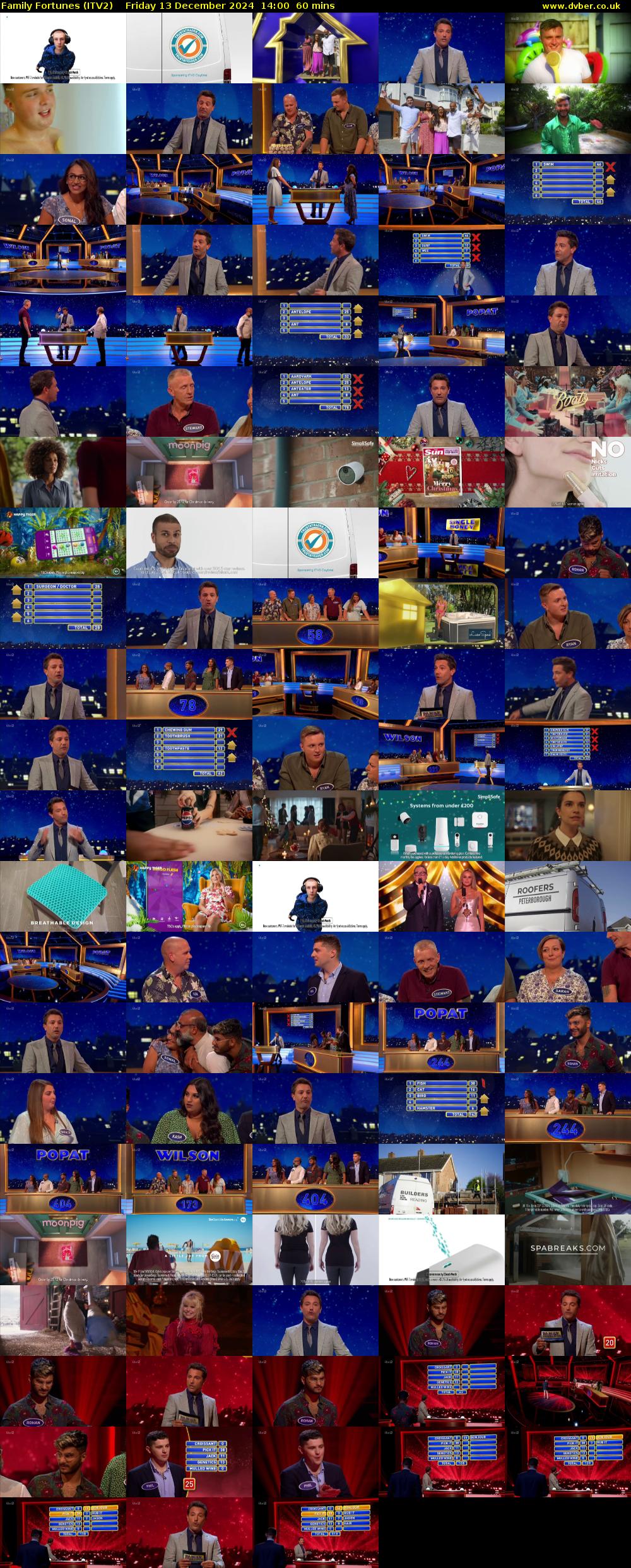 Family Fortunes (ITV2) Friday 13 December 2024 14:00 - 15:00