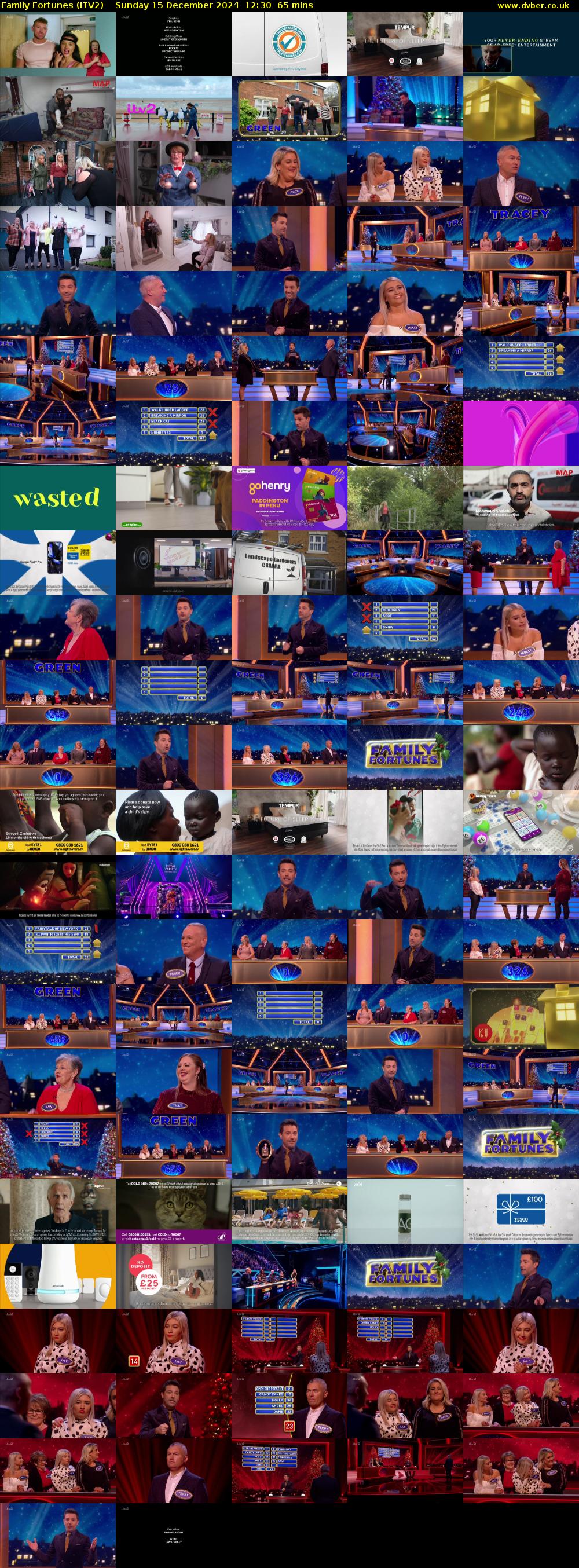 Family Fortunes (ITV2) Sunday 15 December 2024 12:30 - 13:35