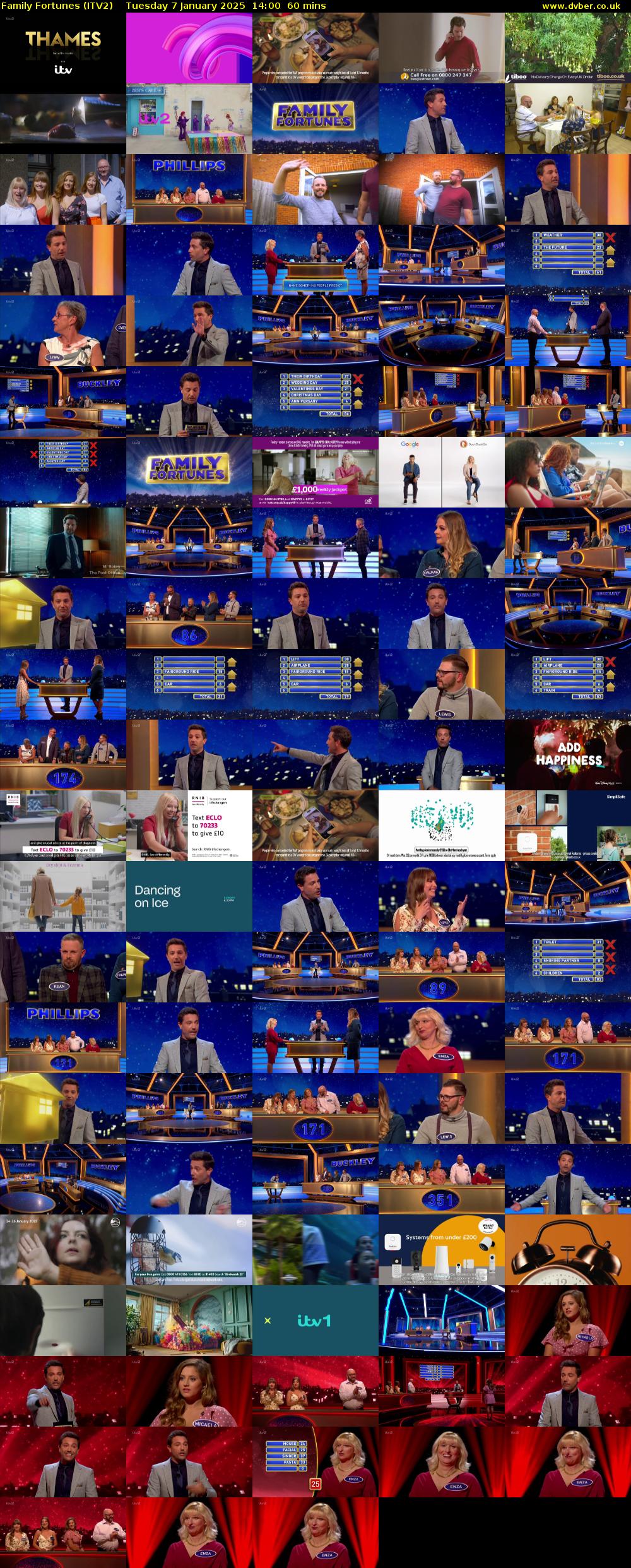 Family Fortunes (ITV2) Tuesday 7 January 2025 14:00 - 15:00