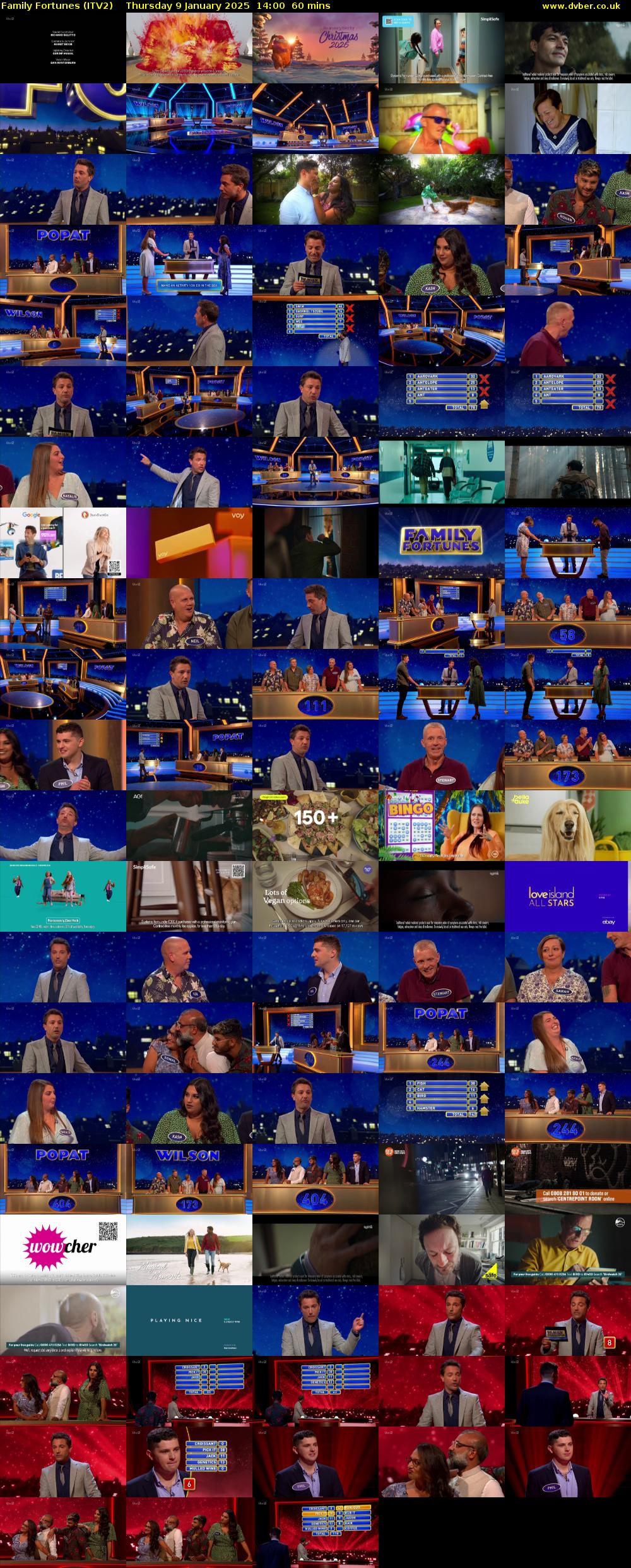 Family Fortunes (ITV2) Thursday 9 January 2025 14:00 - 15:00