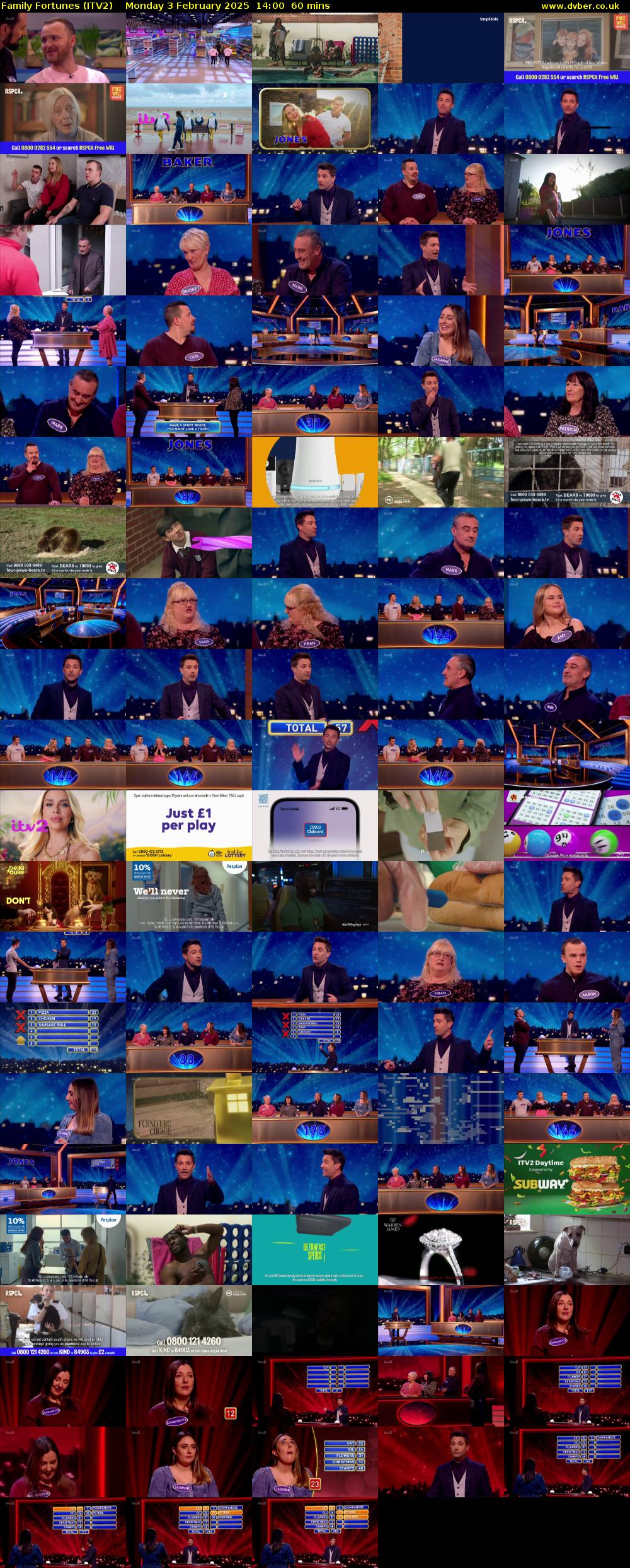 Family Fortunes (ITV2) Monday 3 February 2025 14:00 - 15:00
