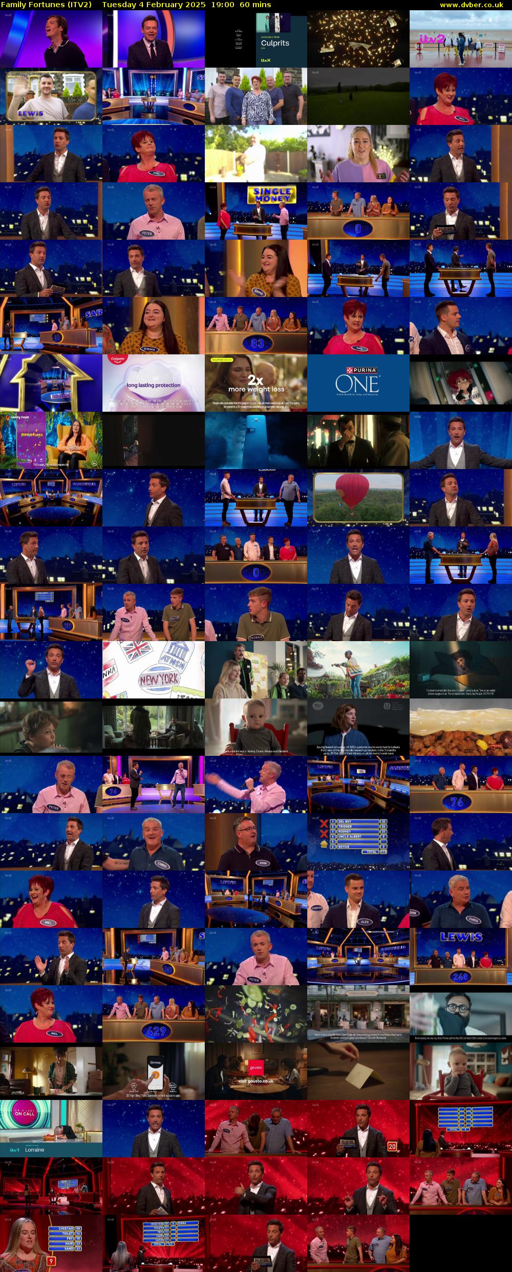Family Fortunes (ITV2) Tuesday 4 February 2025 19:00 - 20:00