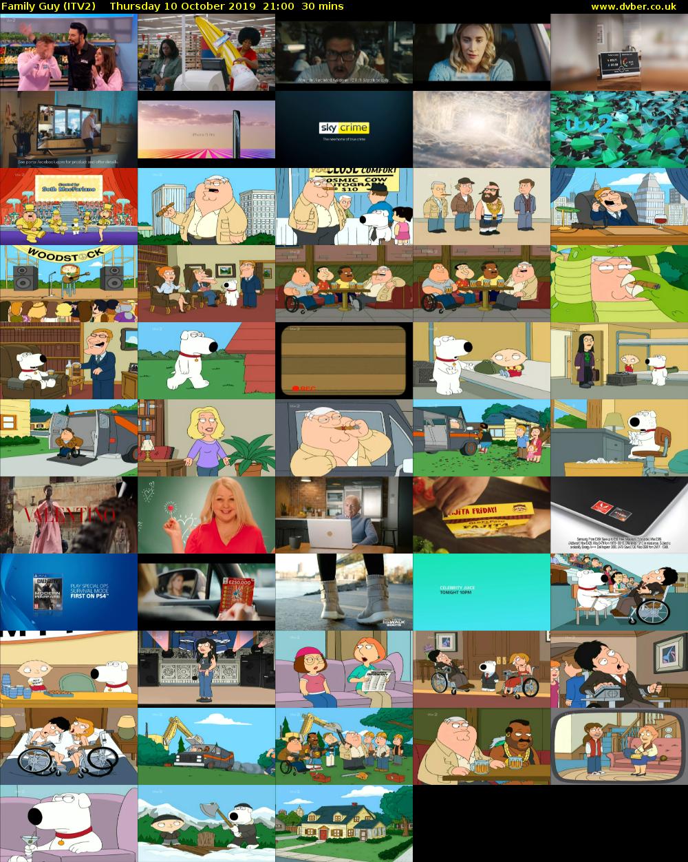 Family Guy ITV2 2019 10 10 2100 family-guy-itv2-2019-10-10-2100