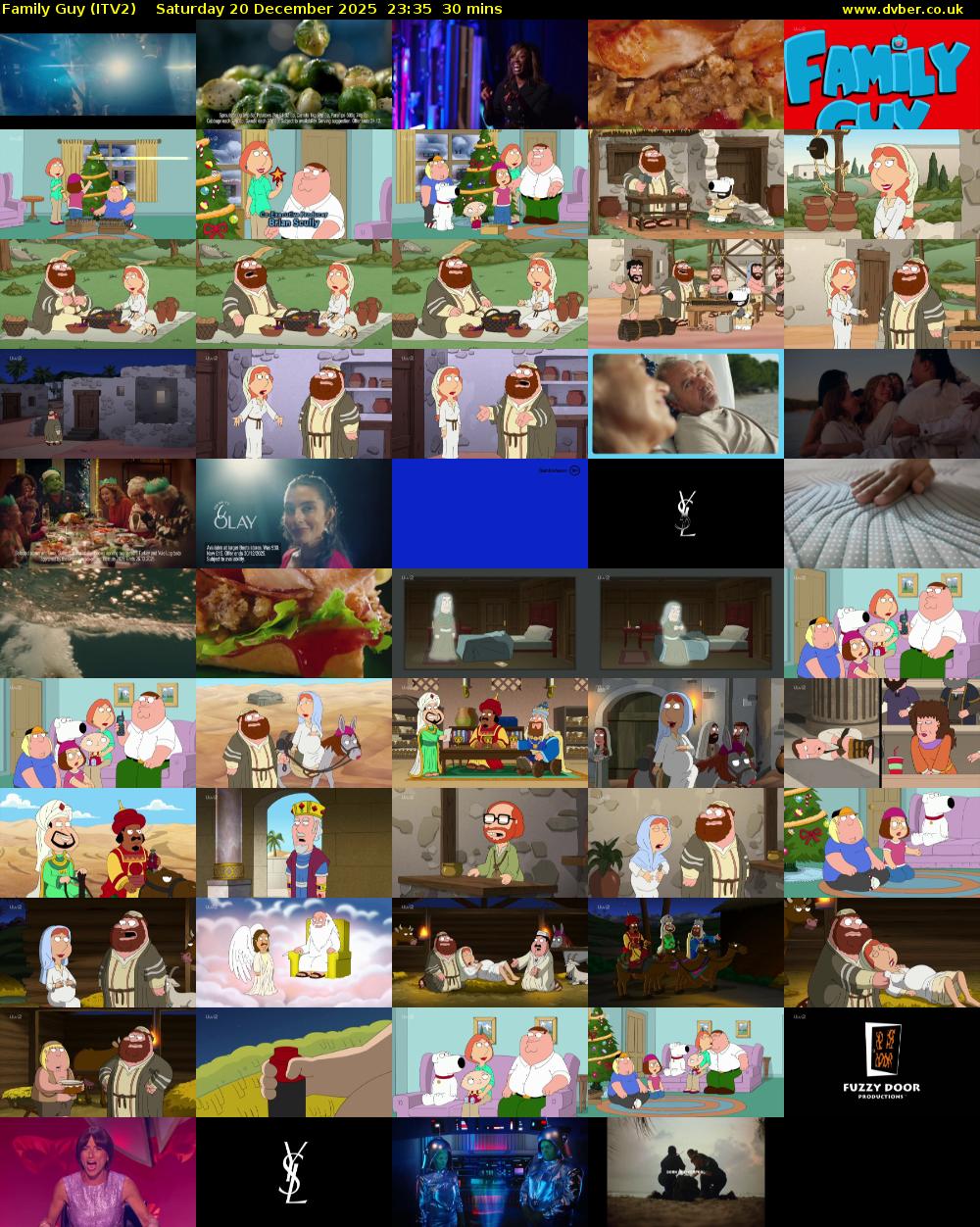 Family Guy (ITV2) Saturday 20 December 2025 23:35 - 00:05