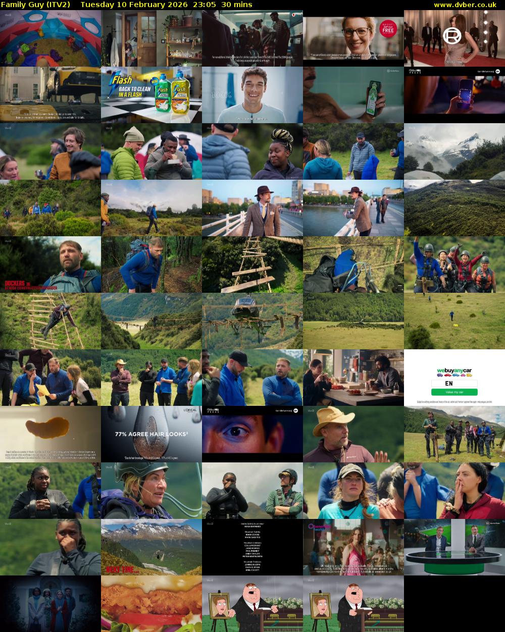 Family Guy (ITV2) Tuesday 10 February 2026 23:05 - 23:35